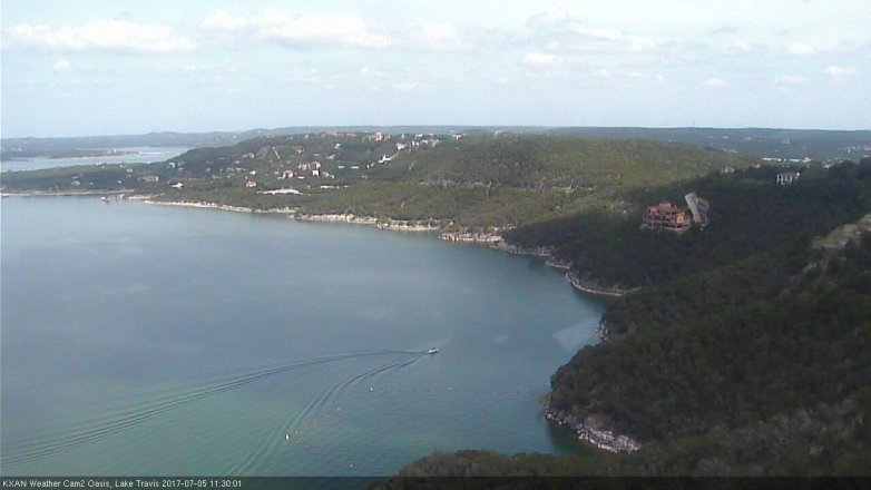 Lake Travis webcam, July 5, 2017 10:35 AM CT