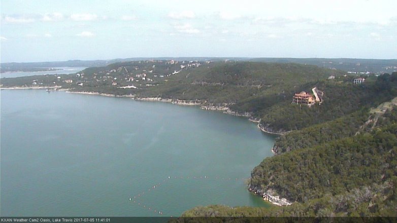 Lake Travis webcam, July 5, 2017 10:50 AM CT