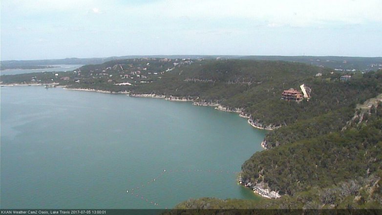 Lake Travis webcam, July 5, 2017 12:10 PM CT