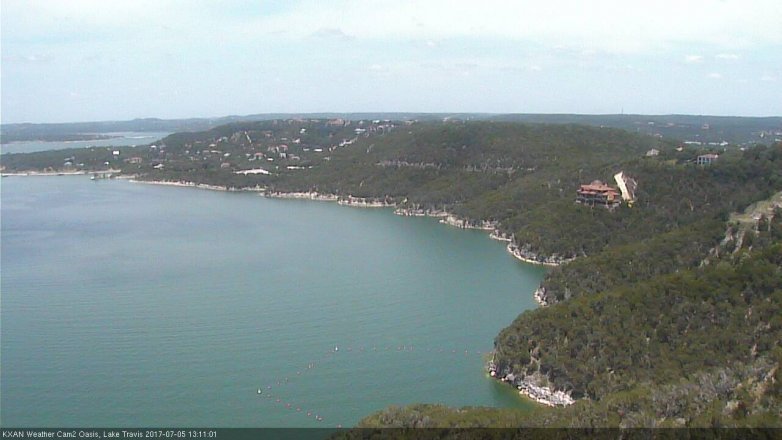Lake Travis webcam, July 5, 2017 12:30 PM CT