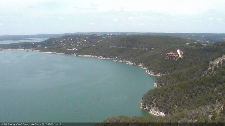 Lake Travis webcam, July 5, 2017 1:05 PM CT