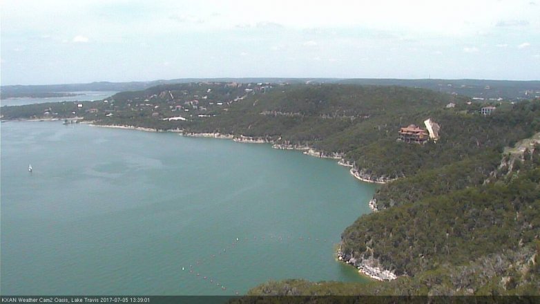 Lake Travis webcam, July 5, 2017 1:10 PM CT