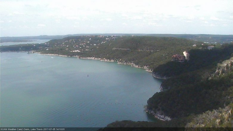 Lake Travis webcam, July 5, 2017 1:20 PM CT
