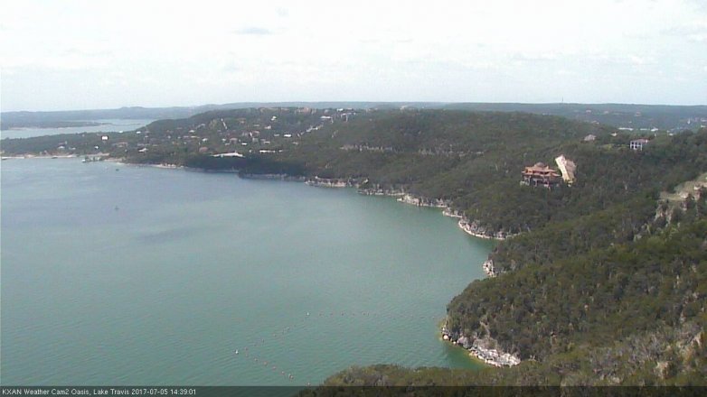 Lake Travis webcam, July 5, 2017 1:50 PM CT