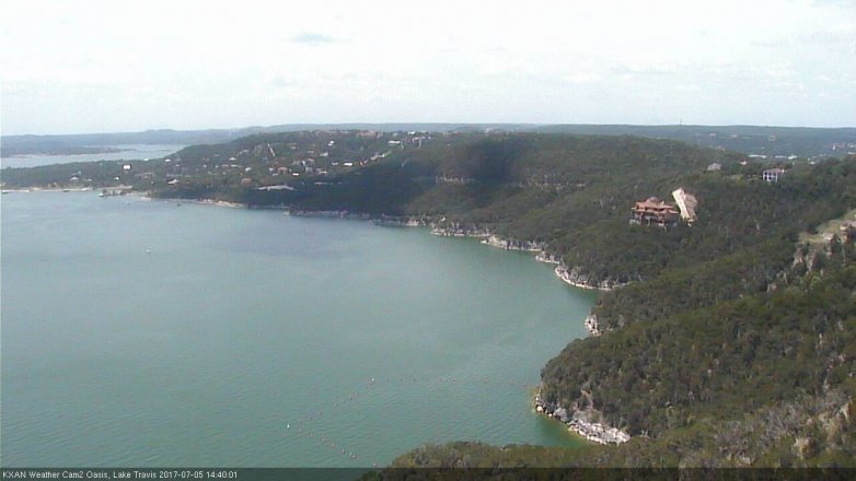 Lake Travis webcam, July 5, 2017 2:05 PM CT