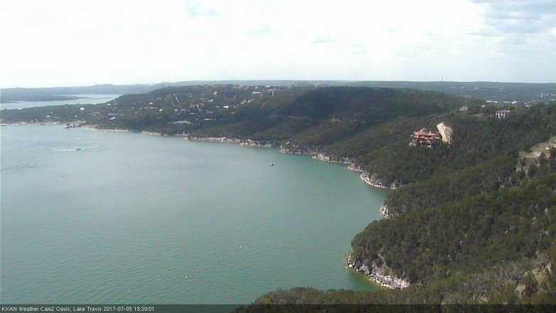 Lake Travis webcam, July 5, 2017 3:00 PM CT