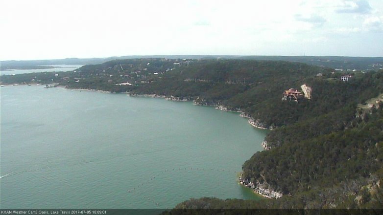 Lake Travis webcam, July 5, 2017 3:40 PM CT
