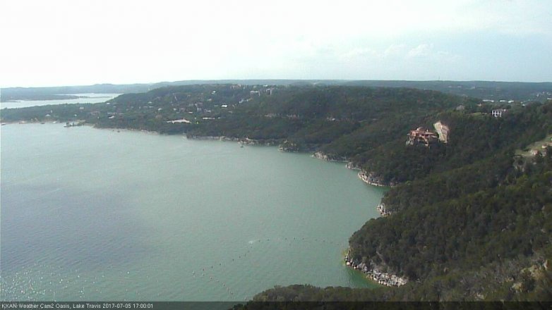 Lake Travis webcam, July 5, 2017 4:20 PM CT