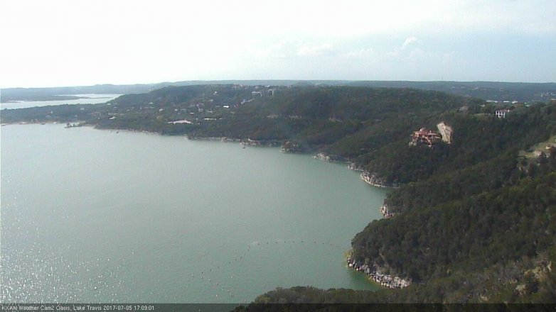 Lake Travis webcam, July 5, 2017 4:30 PM CT