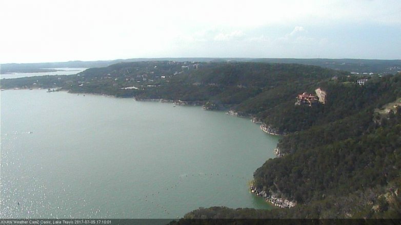 Lake Travis webcam, July 5, 2017 4:35 PM CT