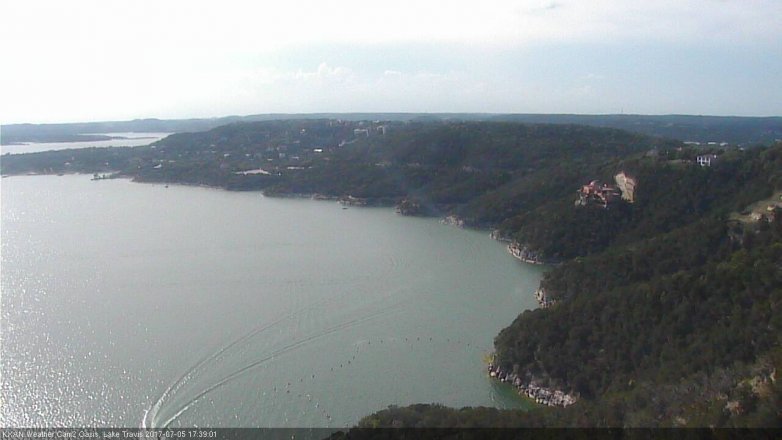 Lake Travis webcam, July 5, 2017 4:55 PM CT