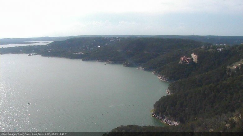 Lake Travis webcam, July 5, 2017 5:00 PM CT