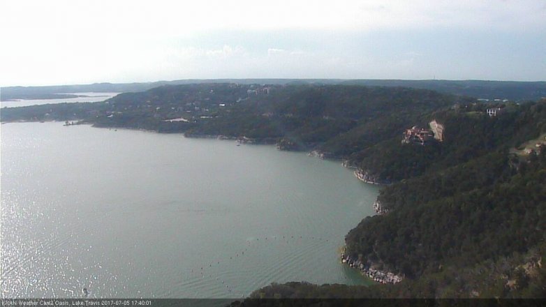 Lake Travis webcam, July 5, 2017 5:05 PM CT