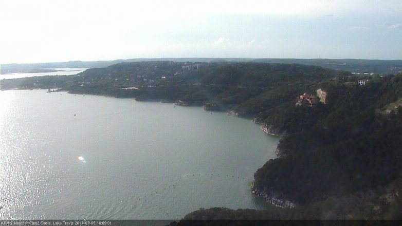 Lake Travis webcam, July 5, 2017 5:25 PM CT