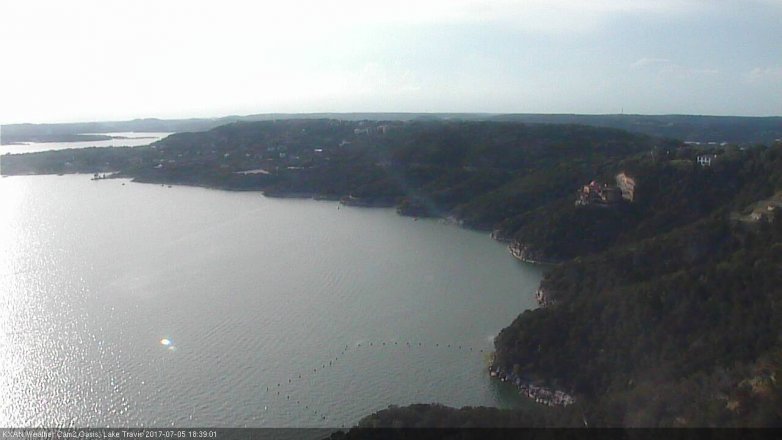 Lake Travis webcam, July 5, 2017 6:05 PM CT