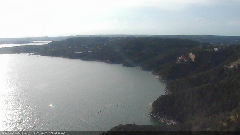 Lake Travis webcam, July 5, 2017 6:10 PM CT