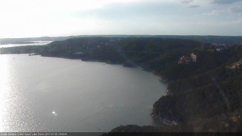Lake Travis webcam, July 5, 2017 6:25 PM CT