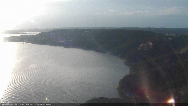 Lake Travis webcam, July 5, 2017 7:00 PM CT