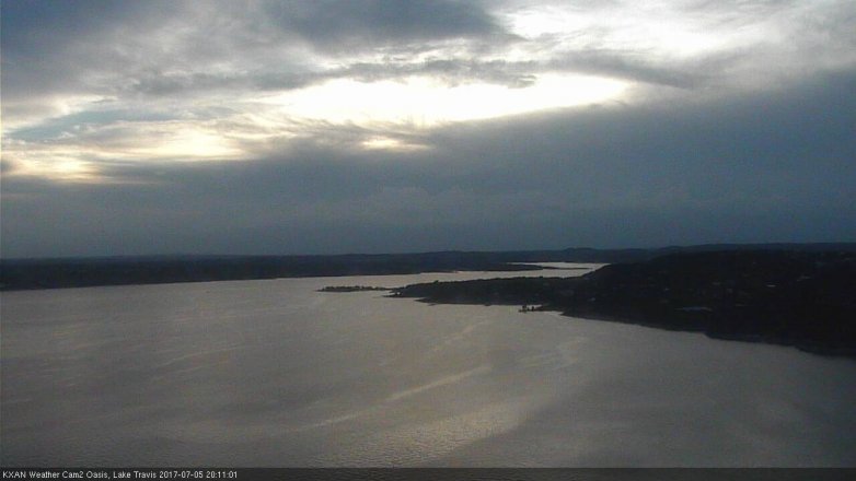 Lake Travis webcam, July 5, 2017 7:20 PM CT