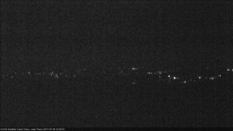 Lake Travis webcam, July 5, 2017 9:10 PM CT