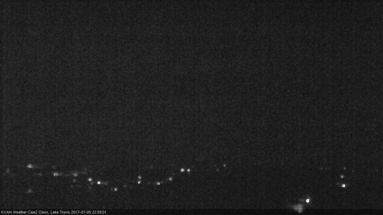 Lake Travis webcam, July 5, 2017 9:25 PM CT