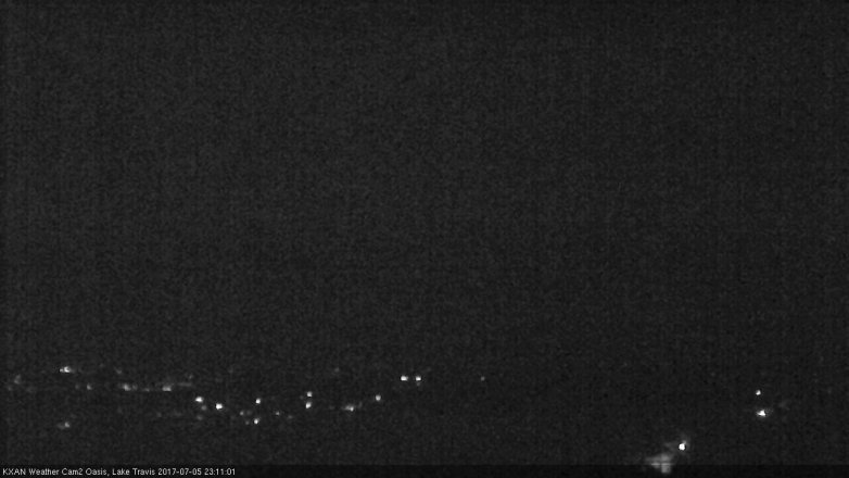 Lake Travis webcam, July 5, 2017 10:30 PM CT