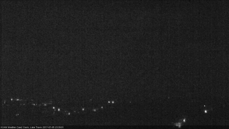 Lake Travis webcam, July 5, 2017 11:00 PM CT
