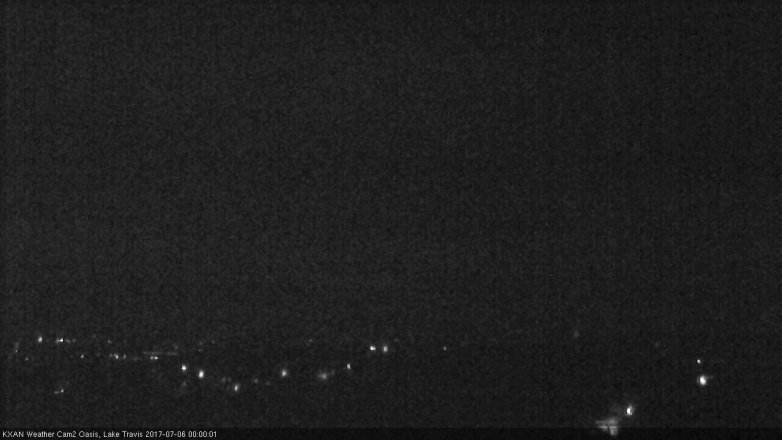 Lake Travis webcam, July 5, 2017 11:15 PM CT