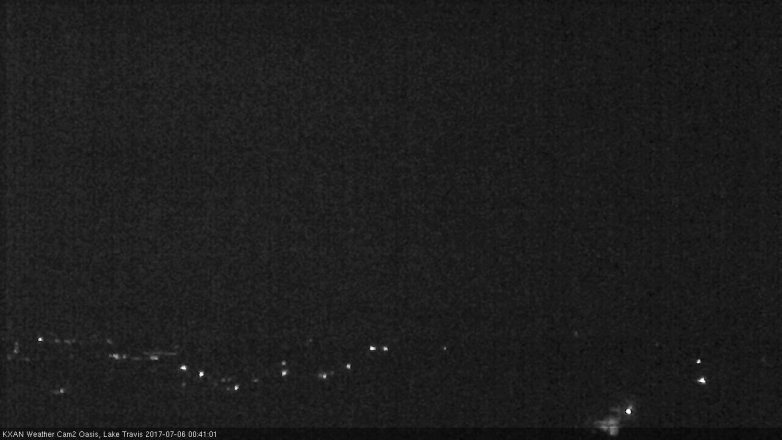 Lake Travis webcam, July 5, 2017 11:45 PM CT