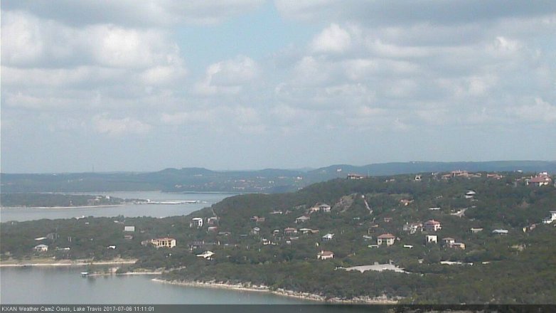 Lake Travis webcam, July 6, 2017 10:35 AM CT