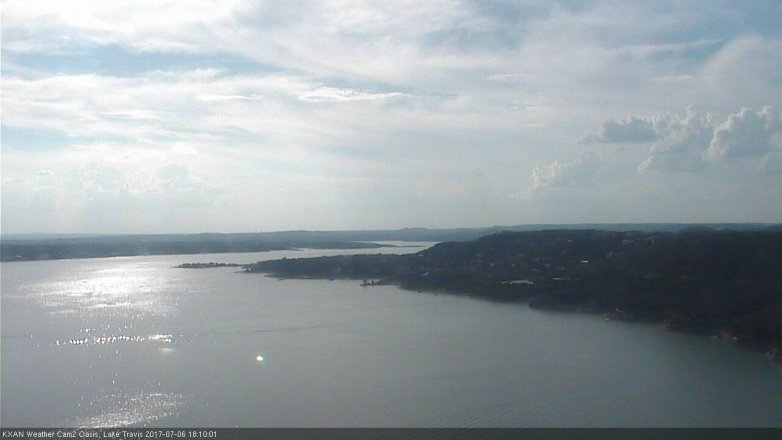 Lake Travis webcam, July 6, 2017 5:20 PM CT