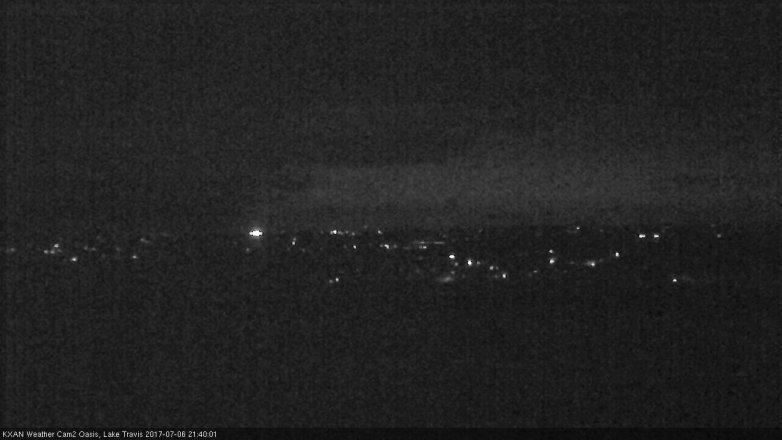 Lake Travis webcam, July 6, 2017 8:55 PM CT