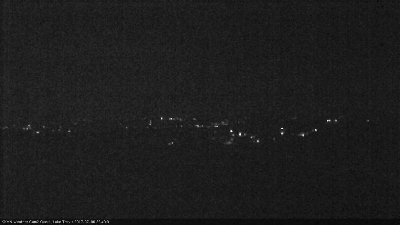 Lake Travis webcam, July 6, 2017 9:55 PM CT