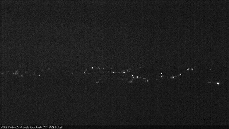 Lake Travis webcam, July 6, 2017 10:10 PM CT