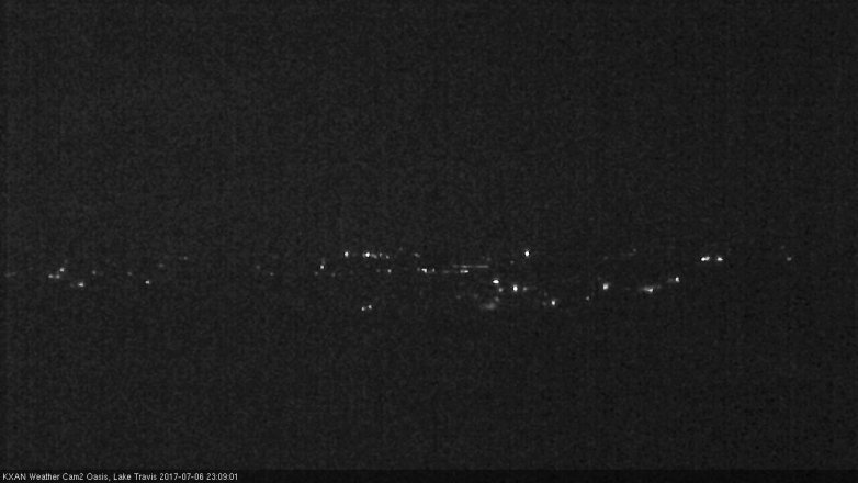 Lake Travis webcam, July 6, 2017 10:35 PM CT