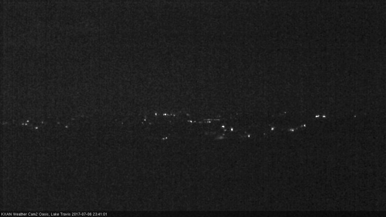 Lake Travis webcam, July 6, 2017 10:50 PM CT