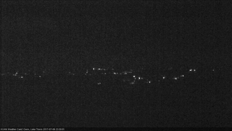 Lake Travis webcam, July 6, 2017 10:55 PM CT