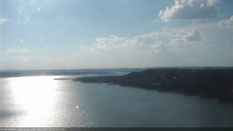Lake Travis webcam, July 7, 2017 5:20 PM CT