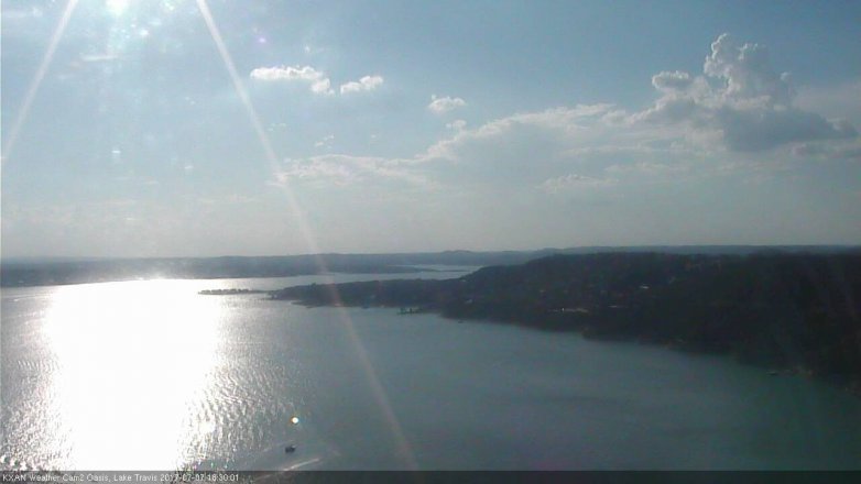 Lake Travis webcam, July 7, 2017 6:00 PM CT