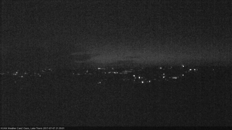 Lake Travis webcam, July 7, 2017 8:50 PM CT
