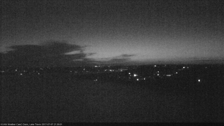 Lake Travis webcam, July 7, 2017 8:55 PM CT
