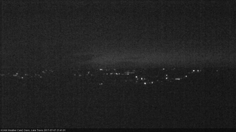 Lake Travis webcam, July 7, 2017 9:05 PM CT