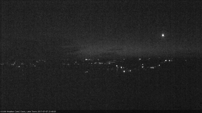 Lake Travis webcam, July 7, 2017 9:10 PM CT