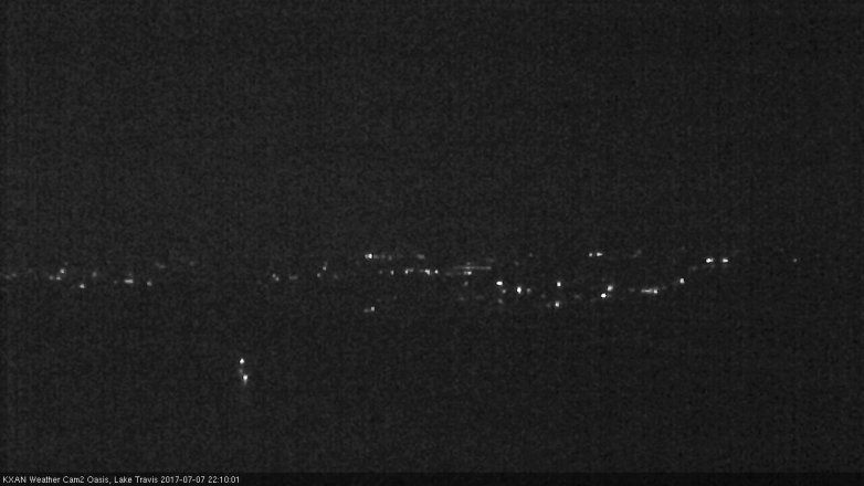 Lake Travis webcam, July 7, 2017 9:35 PM CT