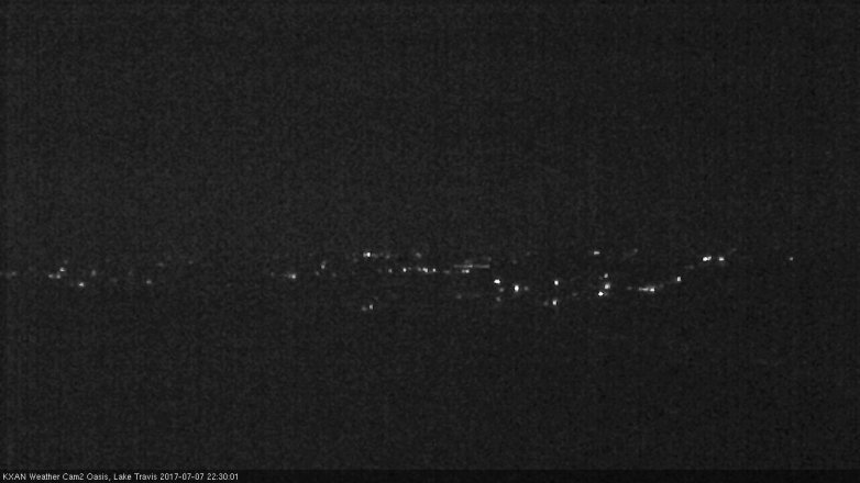 Lake Travis webcam, July 7, 2017 9:45 PM CT