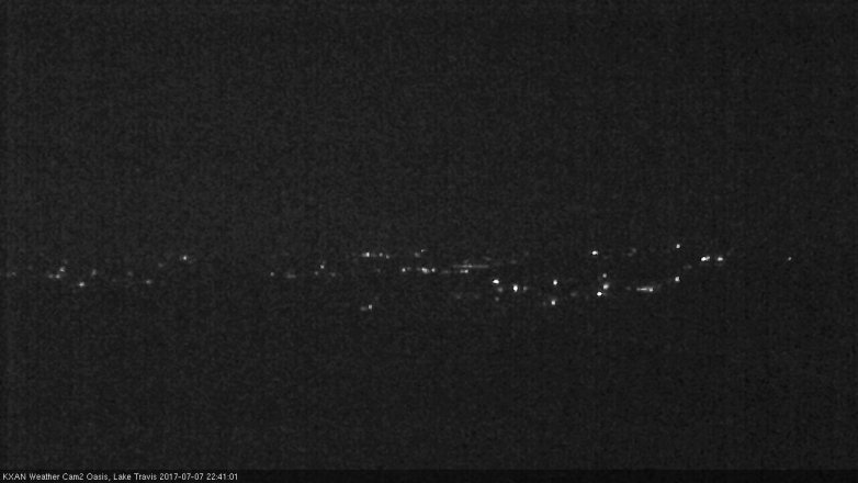 Lake Travis webcam, July 7, 2017 10:10 PM CT