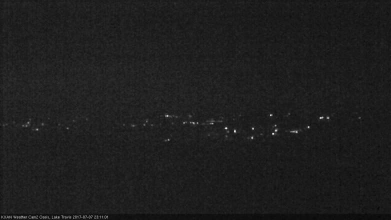 Lake Travis webcam, July 7, 2017 10:20 PM CT