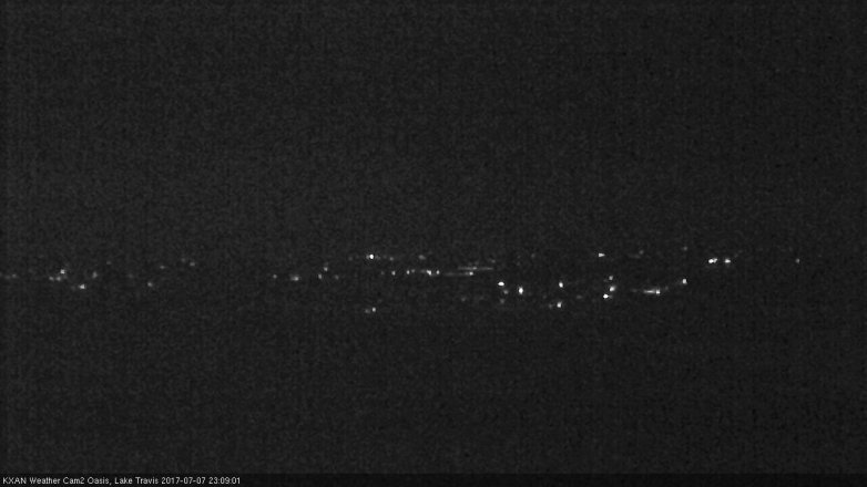 Lake Travis webcam, July 7, 2017 10:25 PM CT