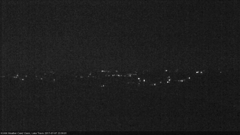 Lake Travis webcam, July 7, 2017 10:35 PM CT