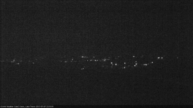 Lake Travis webcam, July 7, 2017 10:40 PM CT